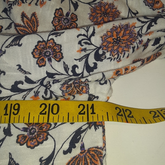 Cotton/ Modal Vintage America Peasant pullover long sleeve top elastic cuffs. - Picture 6 of 10